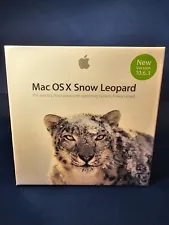 Apple Mac OS X Snow Leopard 10.6.3 Retail MC573Z/A SEALED! Free Shipping!