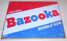 NOSTALGIC - ORIGINAL BAZOOKA BUBBLE GUM METAL SIGN, NEW!