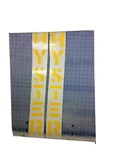 2 Hyster Forklift Vertical Decals For Mast Fits Several Models