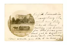 RPPC Horse Drawn Railway Trolley in Orangeburg, South Carolina UDB c 1905