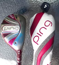 Ping Golf GLe2 4 Fairway Wood Hybrid 4W & Headcover Lite Flex Ladies - Good Cond