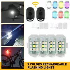 4PCS Wireless LED Strobe Light 7 Colors Rechargeable Flashing Lights with Remote (For: Coachmen Concord 300TS)