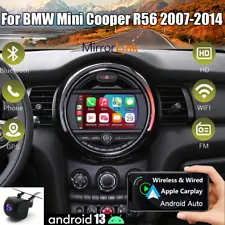 For BMW Mini Cooper R56 2007-2014 Android 13 Apple Carplay GPS Car Stereo Radio