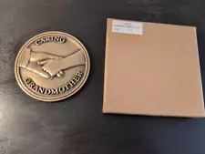 New ListingBatesville Bronze Casket Magnetic Medallion Caring Grandmother