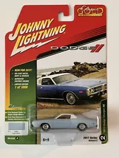 Johnny Lightning Classic Gold 1973 Dodge Charger SE, Light Blue, 1:64, NIB