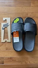 Nike Benassi Sandals Slides Men Size 9 Black Gray