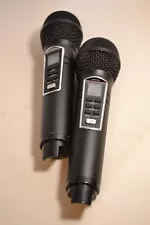 Cordless Mic Set UHF Professional Dual Wireless Microphones