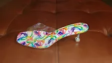 Vivianly (Size 12) Clear Transparent Slides 2.7" Heels