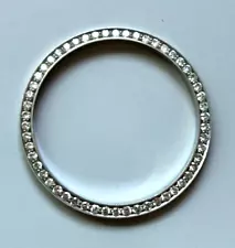 Stainless Steel Diamond Bezel For Rolex 36mm 1.10 Cts Total diamond weight Used