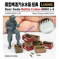 LIANG 0433 1/35 BEER SODA BOTTLE CRATES MODERN