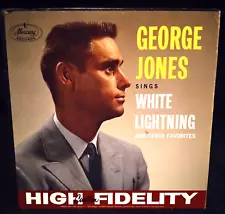 New ListingGEORGE JONES "SINGS WHITE LIGHTNING" (RARE VG VINYL & COVER / 1ST REL-1959)