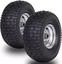 15x6.00-6 Tire Wheel Set 4-Ply Tractors Front Tire for Riding Mowers All Season