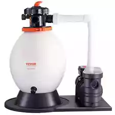 VEVOR Sand Filter Above Ground with 1 HP Pool Pump 3500 GPH Flow 16" 6-Way Valve