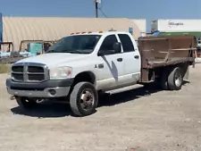 2008 Dodge Ram 5500 SLT 4WD Crew Cab Pickup Truck Cummins 6.7L Flatbed bidadoo