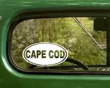 2 CAPE COD DECALs Oval Sticker for Mug Car Truck Bumper Window Laptop