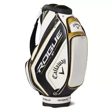 NEW Callaway Golf Rogue ST Tour Staff Bag - White / Black / Gold