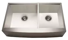 33" Apron Kitchen Double Bowl Sink