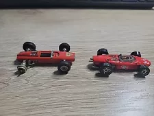 Up For Sale 2 Vintage Ferrari 1 Is 156 The Other 0/4 Red Hot Wheels Racing Cars.