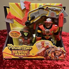 2002 Fisher Price Mattel Rescue Heroes PowerMax Billy Blazes Brand New In Box ð¥