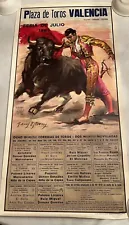 New ListingVintage Original 1981 Plaza de Toros Valencia Bullfighting Poster