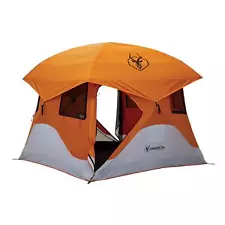 Gazelle 94" x 94" 4-Person Pop Up Camping Hub Tent with Removable Floor (Used)