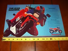 1986 HONDA 500 INTERCEPTOR ORIGINAL 2 PAGE AD