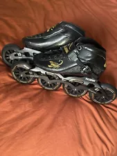 Professional Carbon Fiber Speed Skates Adult Men's and Women's Skates 4-Wheel...