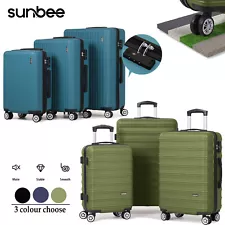 Luggage Set 3 Piece Sunbee Travel Suitcase Lightweight with TSA Spinner Wheels