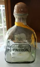 Sealed Empty Display Patron Anejo Tequila Bottle 1.75L Factory Sealed