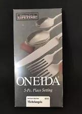 Oneida Michelangelo 18/10 Stainless Steel 5pc. Place Setting Service for One NEW