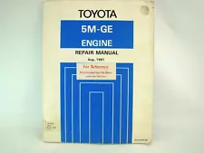 1981 Toyota Supra 5M-GE Engine Repair Original Factory Manual