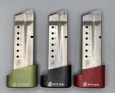 3X Hyve Technologies Preassembled OEM Mags With +2 Mag Base for Shield 9mm