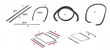 FIT FOR Mercedes Benz All W126 Coupe Sunroof MOONROOF Seal Gasket Set 4 PCS