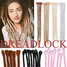 Ombre Wool 100% Handmade Dreadlocks Crochet Braid Hair Extensions Thick Dreads