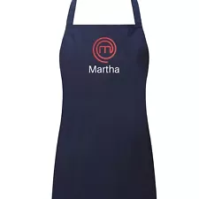 Embroidered Masterchef apron personalised - pinefore bib chef kitchen gift