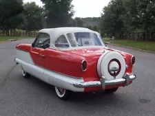 1961 Nash METROPOLITAN Convertible, Refrigerator Magnet, RED, 40 MIL THICK