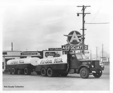 1950s White Tanker Truck Press Photo 0104 - Arden Milk