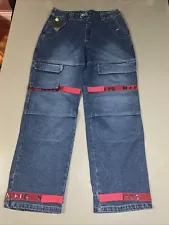 New Vintage Marithe Francois Girbaud Baggy Skater Red Tape Jeans Size 34 34L