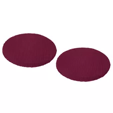 2 Pack Bar Stool Covers Round Chair Seat Cover Cushion Dia.11"-14", Red