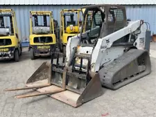 2005 Bobcat T250 Skid Steer Track Loader Crawler High Flow Bucket Q/C bidadoo