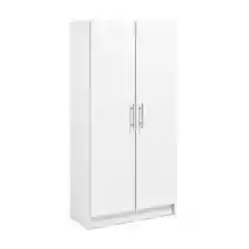 White Freestanding Garage Cabinet, 32 in. W x 65 in. H x 16 in. D