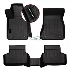 For 17-23 BMW 5-Series G30 Floor Mat 3D Molded Carpet Black TPE 3PC w/ SPORT