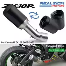 Exhaust Slip-On System Full Motorcycle Middle Pipe For Kawasaki ZX 10R 2008-2020