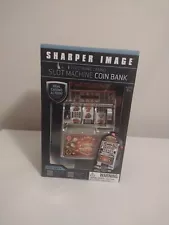 Mini Slot Machine Coin Bank Just For Fun Jackpot Play Win Save Sharper Image