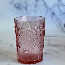 VINTAGE IVIMA Pink Drinking Glass Portugal