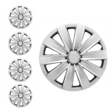 PREMIUM 16" SET OF 4 ABS Hubcaps Snap On Full Wheel Cover Silver Fits Honda