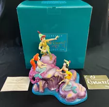 WDCC Peter Pan and Mermaids Spinning a Spellbinding Story w/Box COA Walt Disney