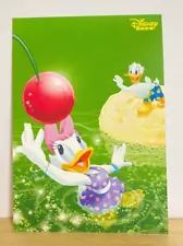 Daisy Duck Donald Disney Fan Not For Sale Postcard Cherry Ice Cream From Japan