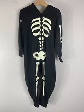 Disney Mickey Mouse Glow-in-The-Dark Skeleton Costume One Piece for Boys Sz 4