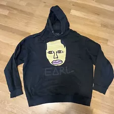 Odd Future Earl Sweatshirt Hoodie Size Large Black OFWGKTA Hip Hop Grunge Tyler